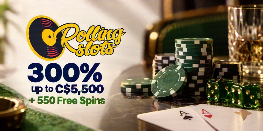 Online Casino Rolling Slots 300% up to C$5,500 + 550 Free Spins